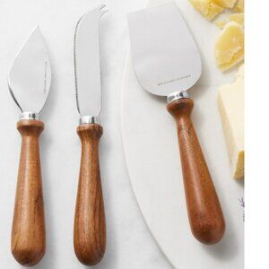 NIB Williams Sonoma Acacia Cheese Knives